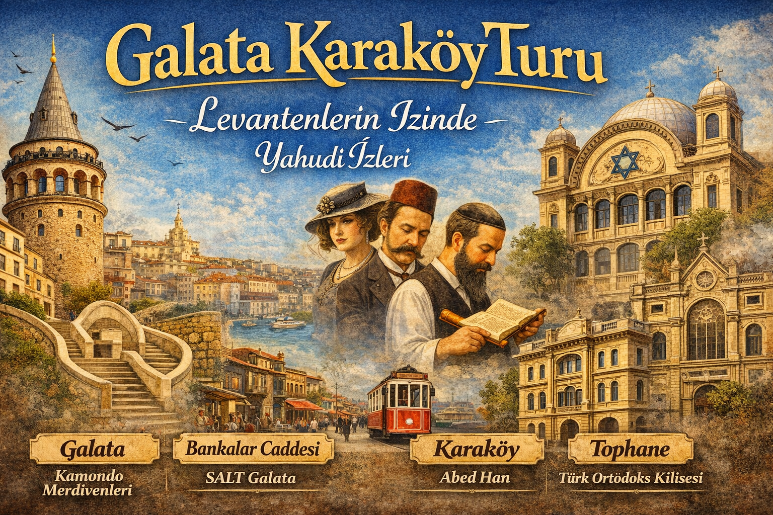 Levantenlerin İzinde – Yahudi İzleri: Galata – Karaköy – Tophane
